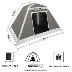 1-2 Man Inflatable Tents Teepee Camping Tent Outdoor Festival Shelter Rainproof