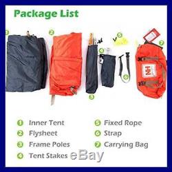 1 2 Man Person 3 Season Tent For Camping Backpacking Hiking Ea ORANGE Mens