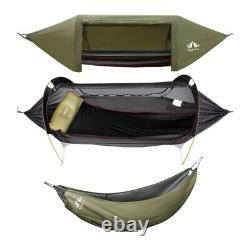 1-2 Person Camping Hammock Tent with Mosquito Net Rain Fly Hanging Bed Portable