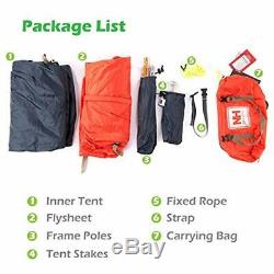 1 Backpacking Tents 2 Man Person 3 Season For Camping Hiking Easy Set Up Double