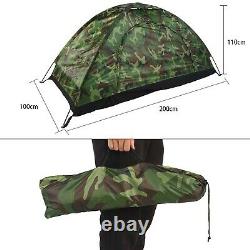 1 Man Camping Dome Tent, Outdoor Camouflage UV Protection Waterproof One Perso