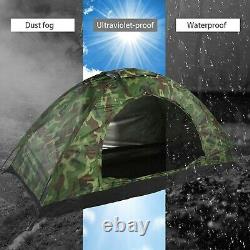 1 Man Camping Dome Tent, Outdoor Camouflage UV Protection Waterproof One Perso