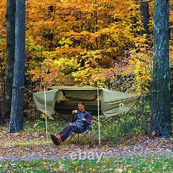 1 Man Camping Flat Lay Hammock Tent with Mosquito Net and Rain Fly Hanging Bed