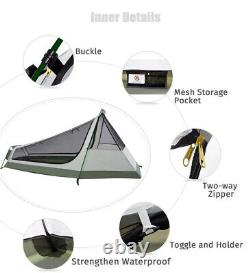 1 Man One Person Solo Camouflage Camo Tent Military Backpacking Camping Hunting