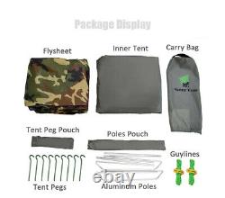 1 Man One Person Solo Camouflage Camo Tent Military Backpacking Camping Hunting