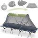 1 Man Pop Up Camping Tent Automatic Instant with Bug Screen Net Camping Cot Set