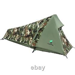 1 Person Bivy Tent Ultralight Backpacking Tent for 1 Man Double Layer Waterpr
