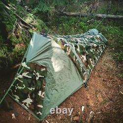 1 Person Bivy Tent Ultralight Backpacking Tent for 1 Man Double Layer Waterpr