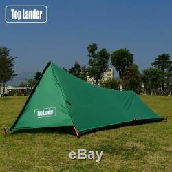 1 Person Camping Hiking Mountain Backpacking Waterproof Silicone One Man Tent
