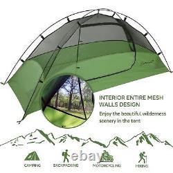 1-Person Tent for Backpacking Ultralight Hiking Tent for One Man, Solo, Sin