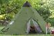 10 Person Man Teepee Tent Large Family Pyramid Camping Shelter Green 18 x 18 ft