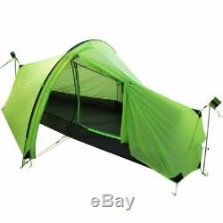 15D Double Layer One Men Single Person Tunnel Backpacking Tent 3 Season For Camp