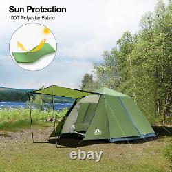 2-3 Men Instant Tent Family Camping Cabin Portable Waterproof Outdoor Green US