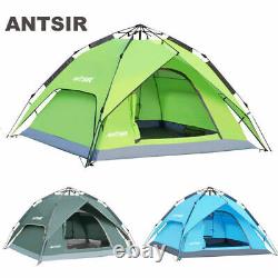 2-4 Man Automatic Instant Waterproof Pop Up Tent Camping Hiking Family Special