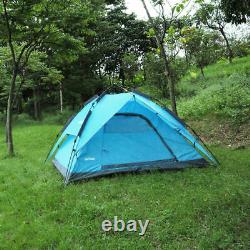 2-4 Man Automatic Instant Waterproof Pop Up Tent Camping Hiking Family Special