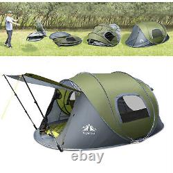 2-4 Man Camping Hiking Tent Waterproof Automatic Outdoor Instant Pop Up Tent US