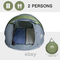 2-4 Man Waterproof Automatic Camping Tent Instant Hiking Family Pop Up Tent USA