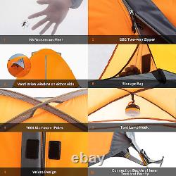 2/4 Person Camping Tent Lightweight Backpacking Tent Waterproof Windproof Two Do