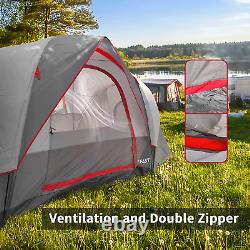 2/6 Family Camping Tents, Outdoor Double Layers Waterproof Windproof with Top Ro