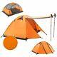 2 Man Camping Tent Outdoor Lightweight Waterproof Windproof Easy Setup Hiking