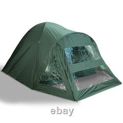 2 Man Double Skin NGT Green Carp Fishing Bivvy Tent Shelter Waterproof Camping