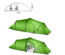 2 Man Two Person Car Camping Tent Waterproof Tunnel Hoop Bike Storage Dining