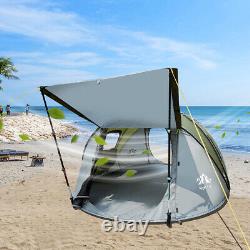 2 Men Sweet Time Camping Hiking Tent Waterproof Automatic Instant Pop Up Tent US