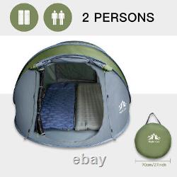 2 Men Sweet Time Camping Hiking Tent Waterproof Automatic Instant Pop Up Tent US