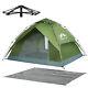 2 Mens Instant Automatic Pop Up Tent Camping Hiking Outdoor with Waterproof Tarp