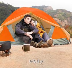 2 Person Camping Tent Lightweight Backpacking Tent Waterproof Windproof Two Door