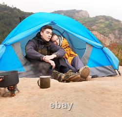 2 Person Camping Tent Lightweight Backpacking Tent Waterproof Windproof Two Door