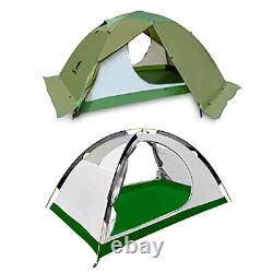 2 Person Tent for Camping 4 Season Waterproof Ultralight Backpacking Amy Green