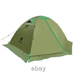 2 Person Tent for Camping 4 Season Waterproof Ultralight Backpacking Amy Green
