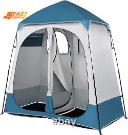 2 Room Shower Tent, 7.5 FT Instant Pop up Shelter with Carrying Bag, Privacy Cha