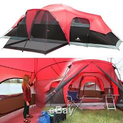 2 Room Tent 2-Room for Camping Extra Large 10 Man People XL Family with Porch
