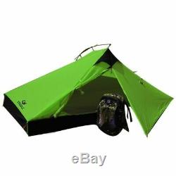 20D One Layer 2 Men Two Person Backpacking Tent 3 Season For Camping Hiking Trek