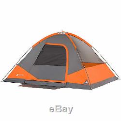 22 Piece Camping Set 2 Sleeping Bags Pillows Foam Sleep Pads Chairs 4 Man Tent