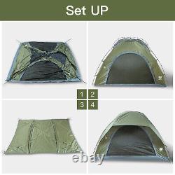 3-4 Man Big Tent Waterproof Windproof Picnic Family Outdoor Camping Hiking USA