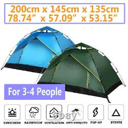 3-4 Man Person Outdoor Hiking Camping Tent Waterproof Room Backpack Fishing