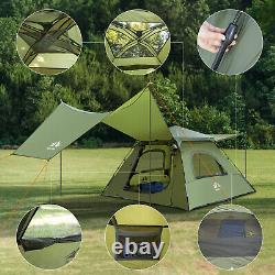 3-4 Men Waterproof Automatic Camping Tent Hiking Instant Canopy Pop Up Tent US