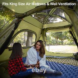 3-4 Men Waterproof Automatic Camping Tent Hiking Instant Canopy Pop Up Tent US