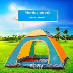 3-4 Person Man Instant Run Up Tent Automatic Camping Festival Outdoors #