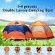 3-5 Person Man Family Hydraulic Tent 2 Layer Hiking Camping Group Tent