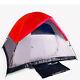 3-Man Camping Backpacking Tent 82.5 X 82.5 X 55 Seam Taped Fly with Bag RED