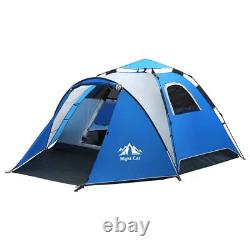 3 Men Pop Up Camping Tent with Inbuilt Porch, Waterproof Instant Family Tent US