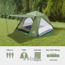 3 MenAutomatic POP UPPortable Camping Tent Family Backpacking Instant Cabin US