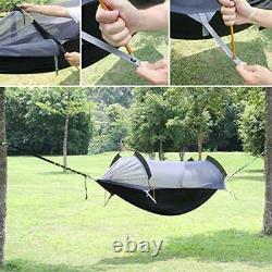 3 in 1 Hammock with Mosquito Net and Rain Fly Outdoor Hammocks Tents for Green