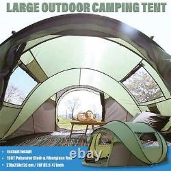 4-6 Man Pop Up Tent Hydraulic Automatic Waterproof Camping Outdoor Hiking Family