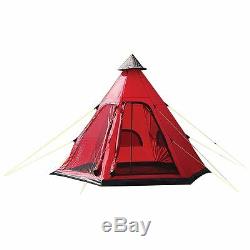 4 Man Camping Tent Person Festival Outdoor Shelter Hiking Equipment Tipi Teepee