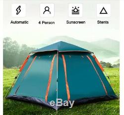 4 Man Person Family Cabin Tent Automatic Pop Up Quick Camping Shelter Car Bush